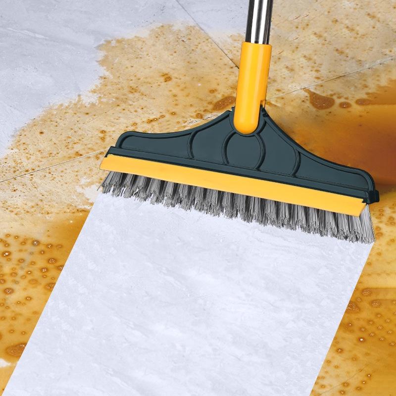 Chổi Chà Sàn Nhà Tắm Thiết Đầu Gạt Nước Và Đầu Chổi Xoay 120 Độ Quét Nhà Siêu Sạch Mọi Góc Bẩn