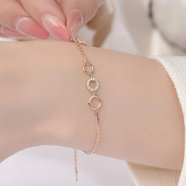 Lắc tay vàng 14k LLF165 Huy Thanh Jewelry