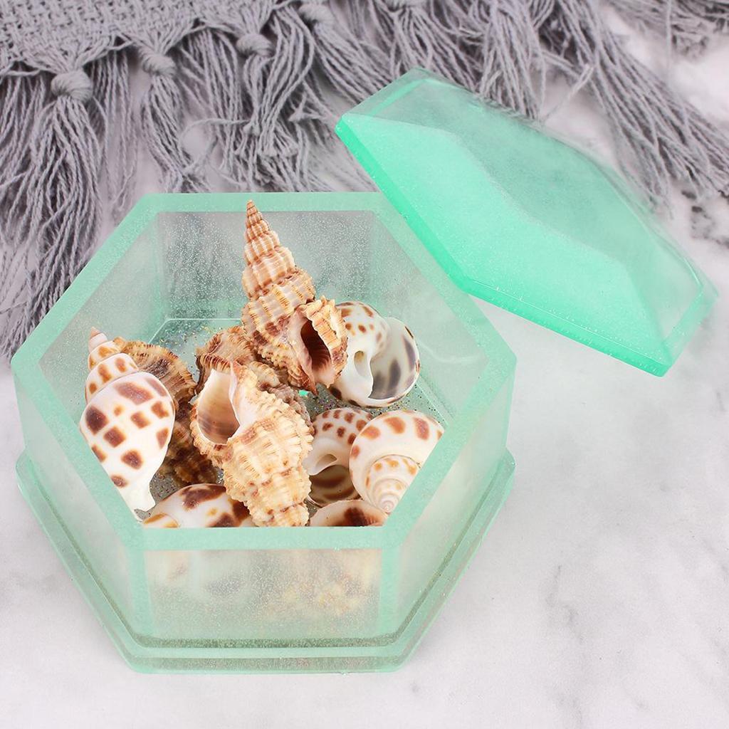 3Pcs UV Resin Molds Box DIY Jewelry Storage Holder Container Craft Mould