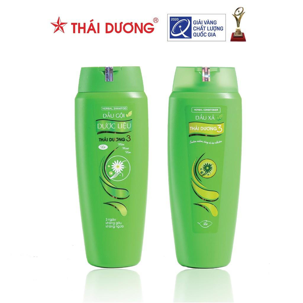 Bộ sản phẩm Dầu gội và dầu xả dược liệu Thái Dương 3 200ml 2022