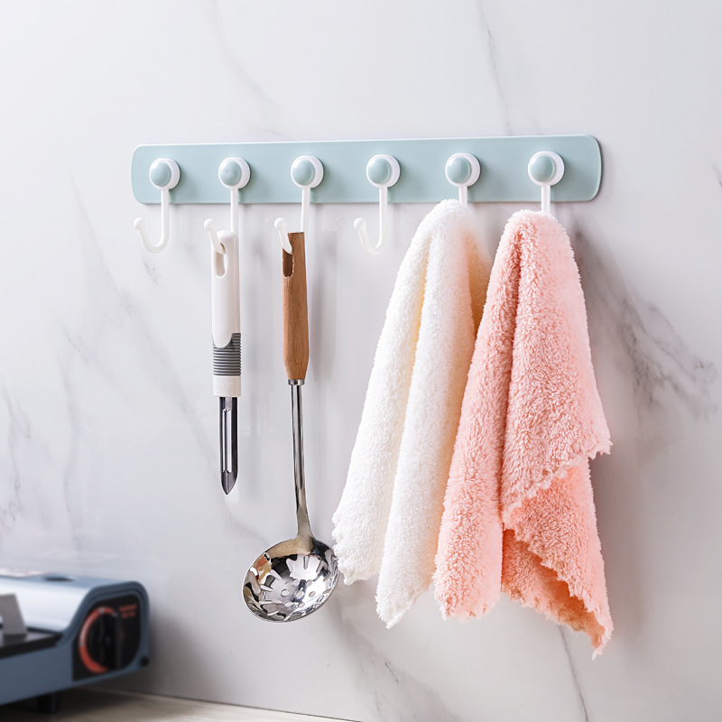 Thanh nhựa móc, treo đồ dán tường tiện lợi