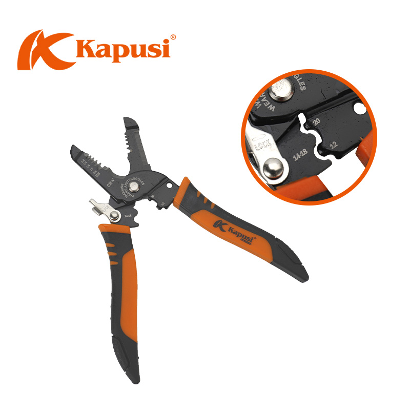 Kìm cắt, tuốt, kẹp, bấm cos, gọt dây điện Kapusi - K9119