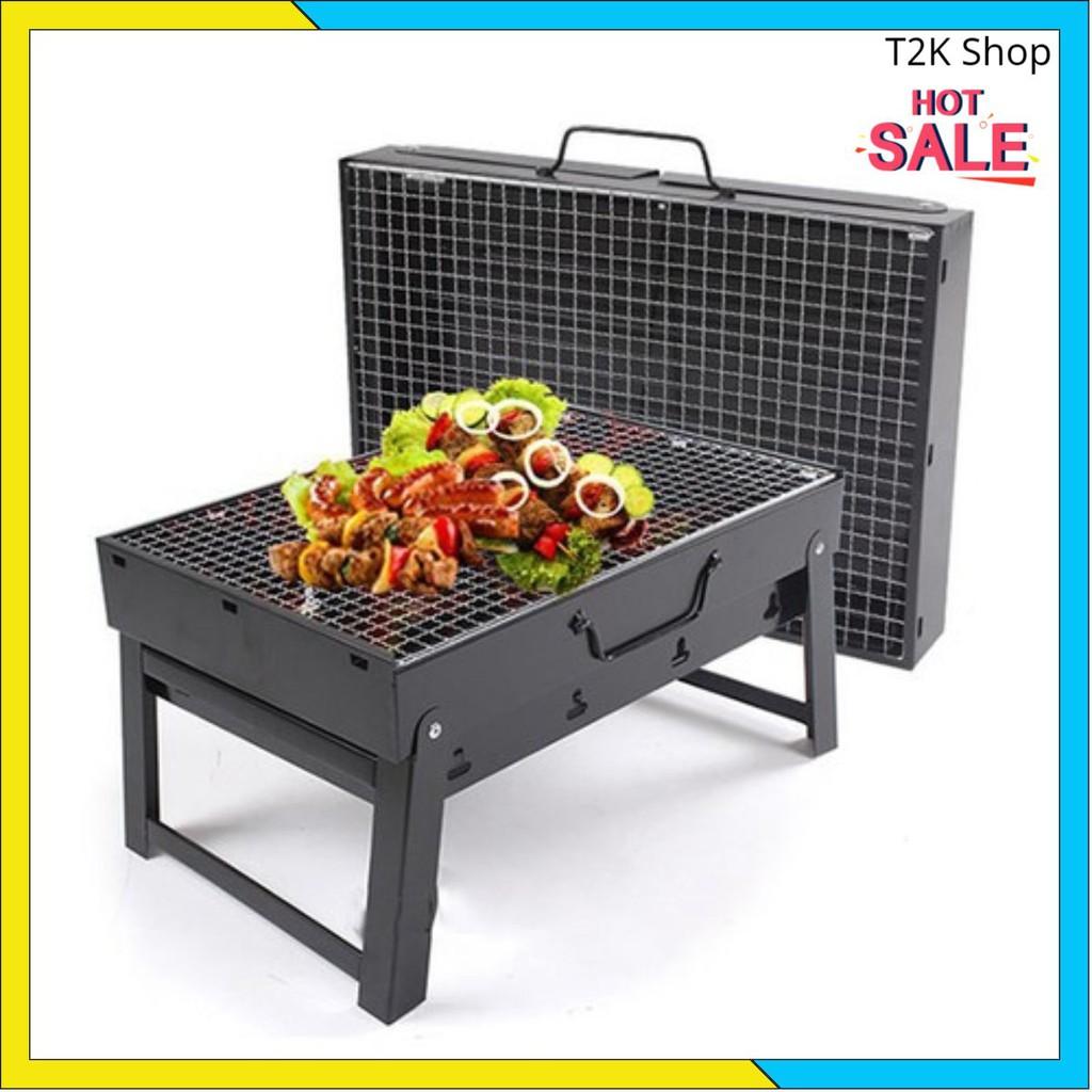 Bếp Nướng Than Hoa BBQ Ngoài Trời Hình Vuông - Hình Tròn Cao Cấp - T2K Shop