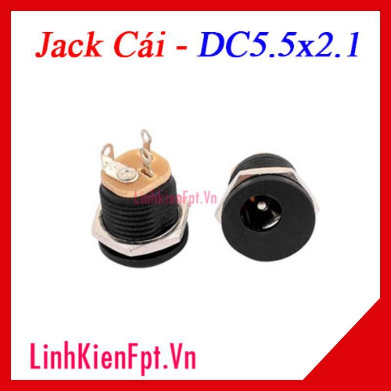 ️FLASH SALE️ Jack nguồn dc5.5x2.1mm có ốc vặn - 10 cái Giá rẻ nhất