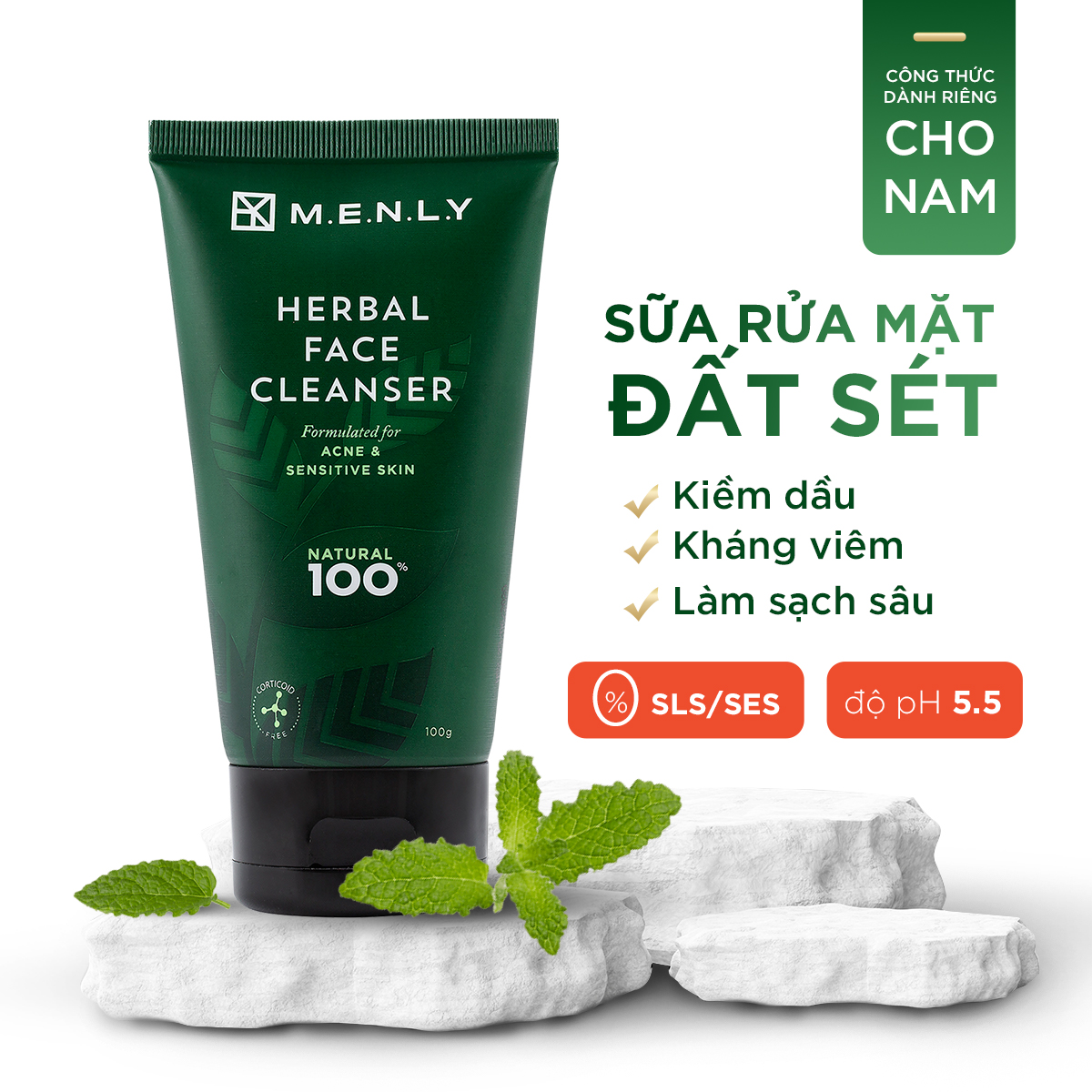 Sữa Rửa Mặt Ngừa Mụn Menly 100ml