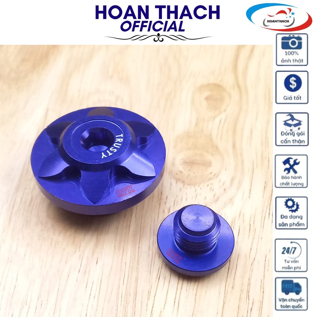 Ốc Mâm Lửa Honda (Màu Xanh) Hàng thường dùng cho nhiều dòng xe HOANTHACH SP001163