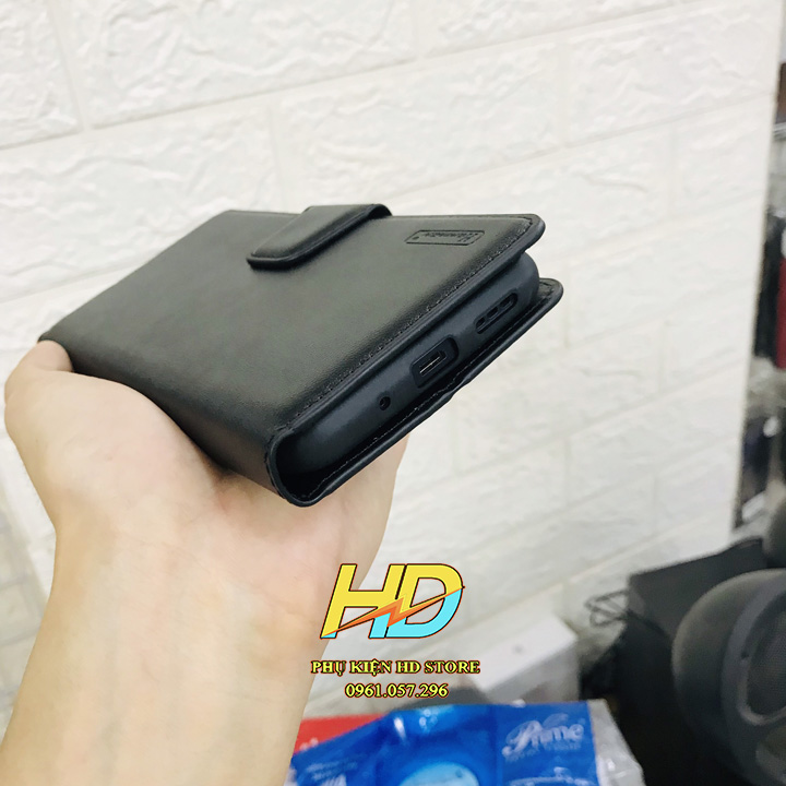 Bao Da Dạng Ví Cho Xiaomi Redmi 10A Chính Hãng Hanman Có Ngăn Đựng Thẻ và Ví Tiền Tiện Lợi - Hàng Chính Hãng