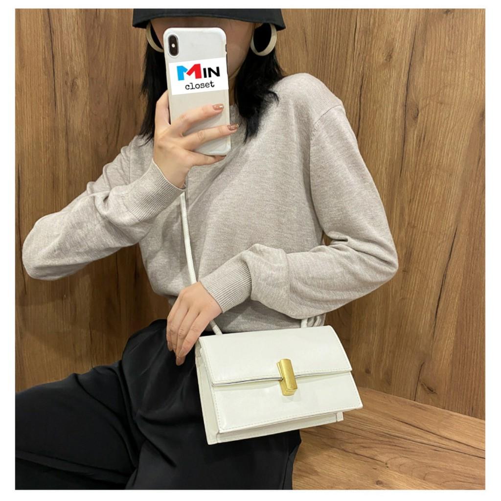 Túi đeo chéo nữ Túi xách nữ Da Trơn Quảng Châu sang chảnh Siêu HOT T22
