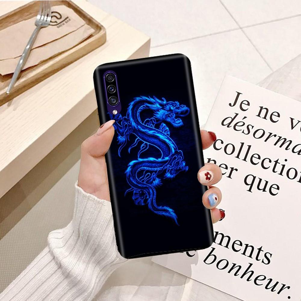 Ốp lưng dành cho điện thoại Samsung A71 Silicon dẻo hình Rồng Xanh