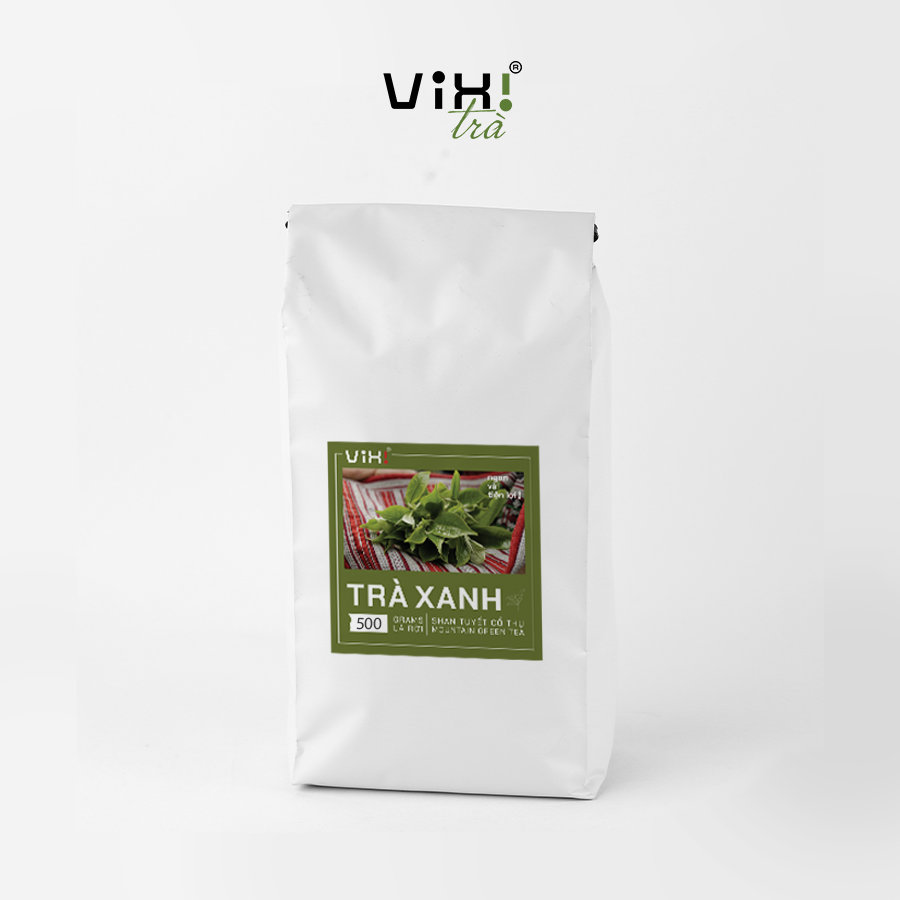 Trà xanh ViXi trà Shan Tuyết cổ thụ lá rời 1 búp 2 lá 150gr - 500gr