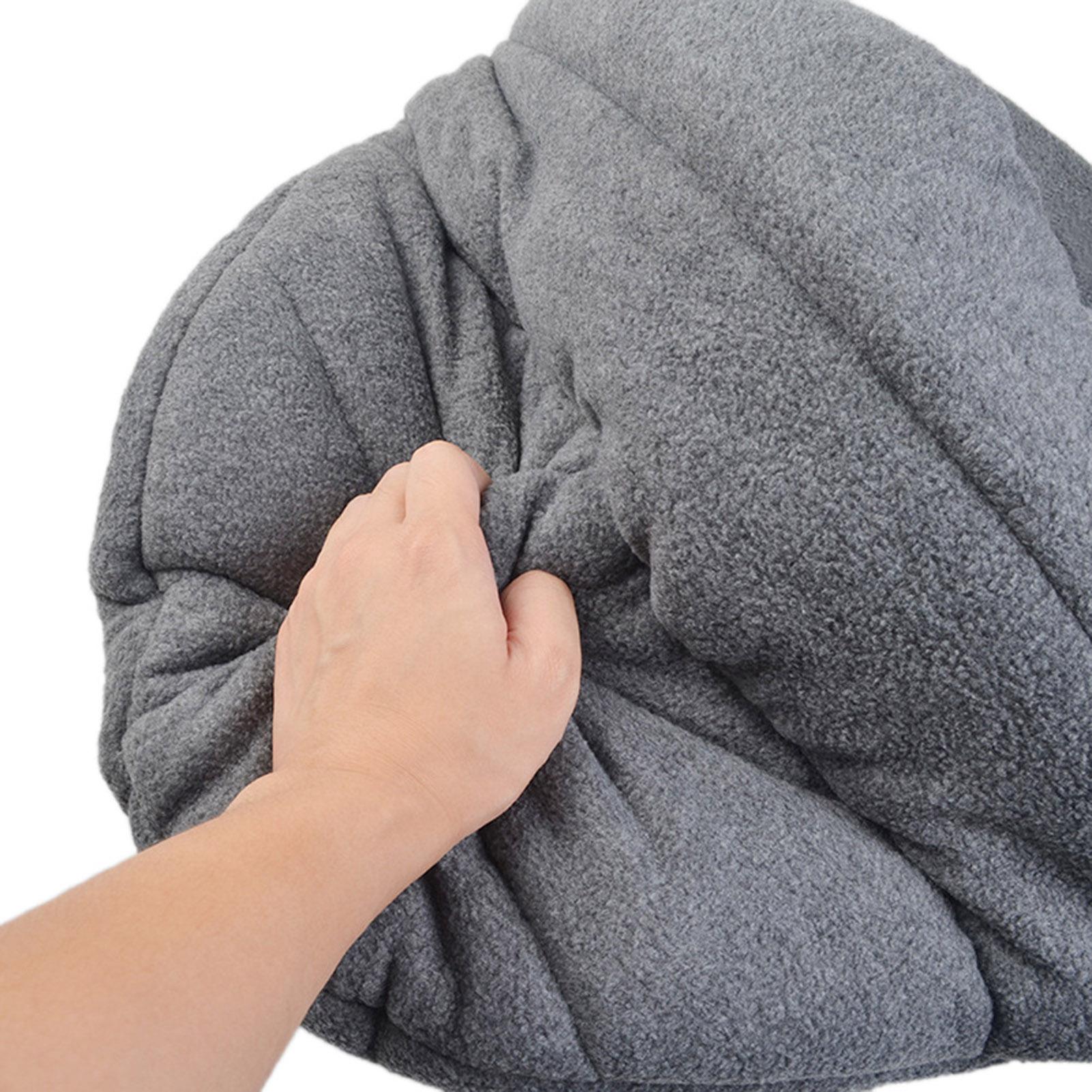 Giường ngủ cho thú cưng thoải mái thiết kế dạnghang động Igloo với Lớp lông cừu và bọt biển cực dày và mềm,Giữ ấm vào mùa đông