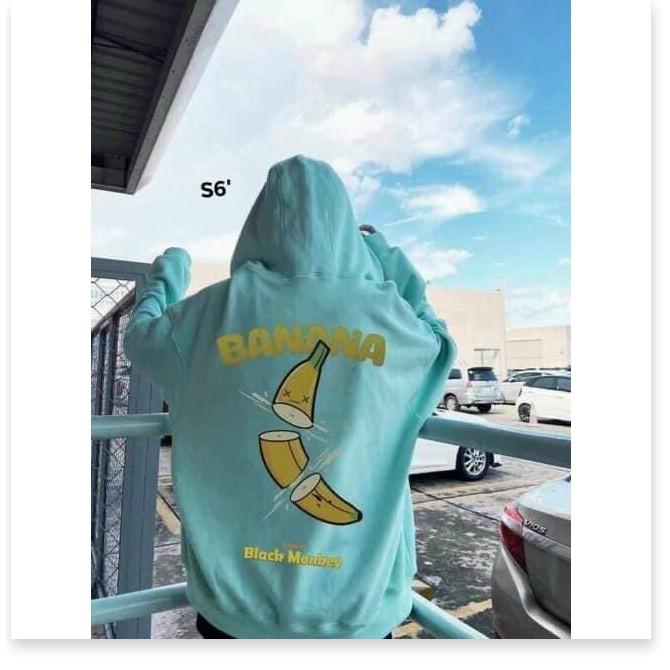 Áo hoodies dây kéo NỮ SIÊU XINH , CUTE HÌNH CHUỐI KHANH AN FASHION