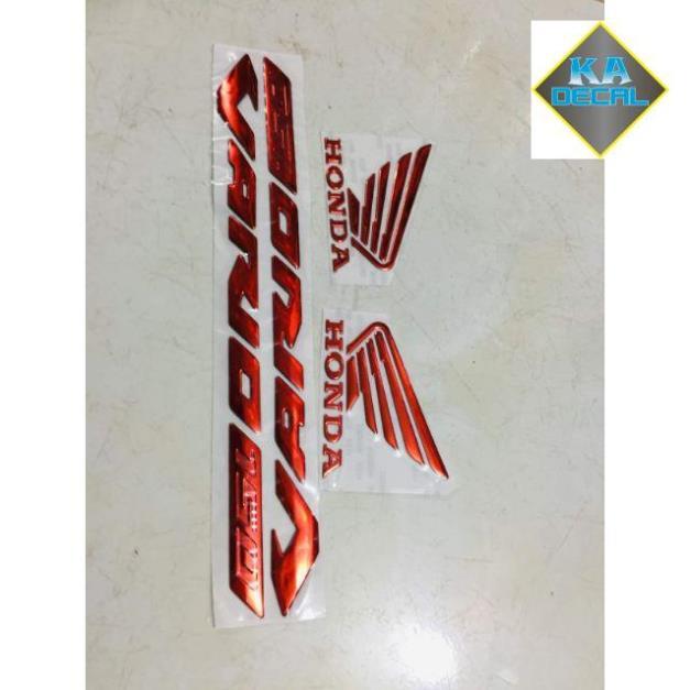 Combo logo Vario 150 và cánh xhim honda đỏ