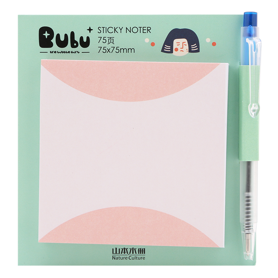 Giấy Note Vuông - Kèm Bút Bubu BLTP-0053