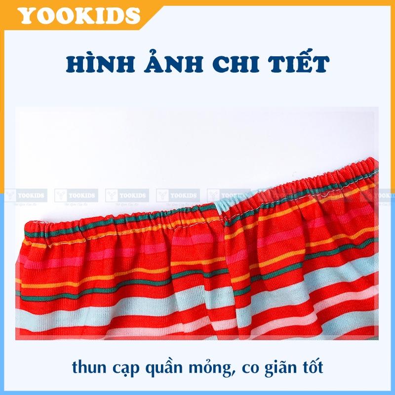 Quần chục dài cho bé YOOKIDS, Quần dài cho bé trai bé gái chất cotton nỉ bông mềm mại size 3, 6, 9 ,12, 18