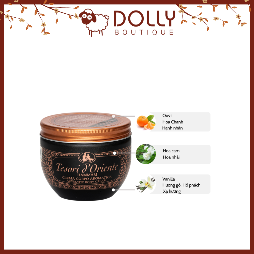 Kem Dưỡng Thể Nước Hoa Hammam Tesori D'Oriente  Butter Body Cream - 300g