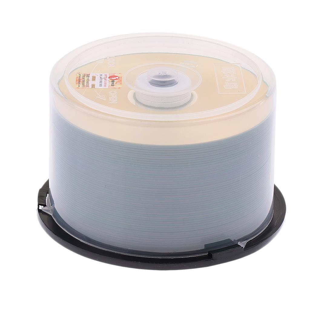 50Pcs Blank CD-R Recordable DVDs Discs Spindles 1-52x 700MB 80Mins