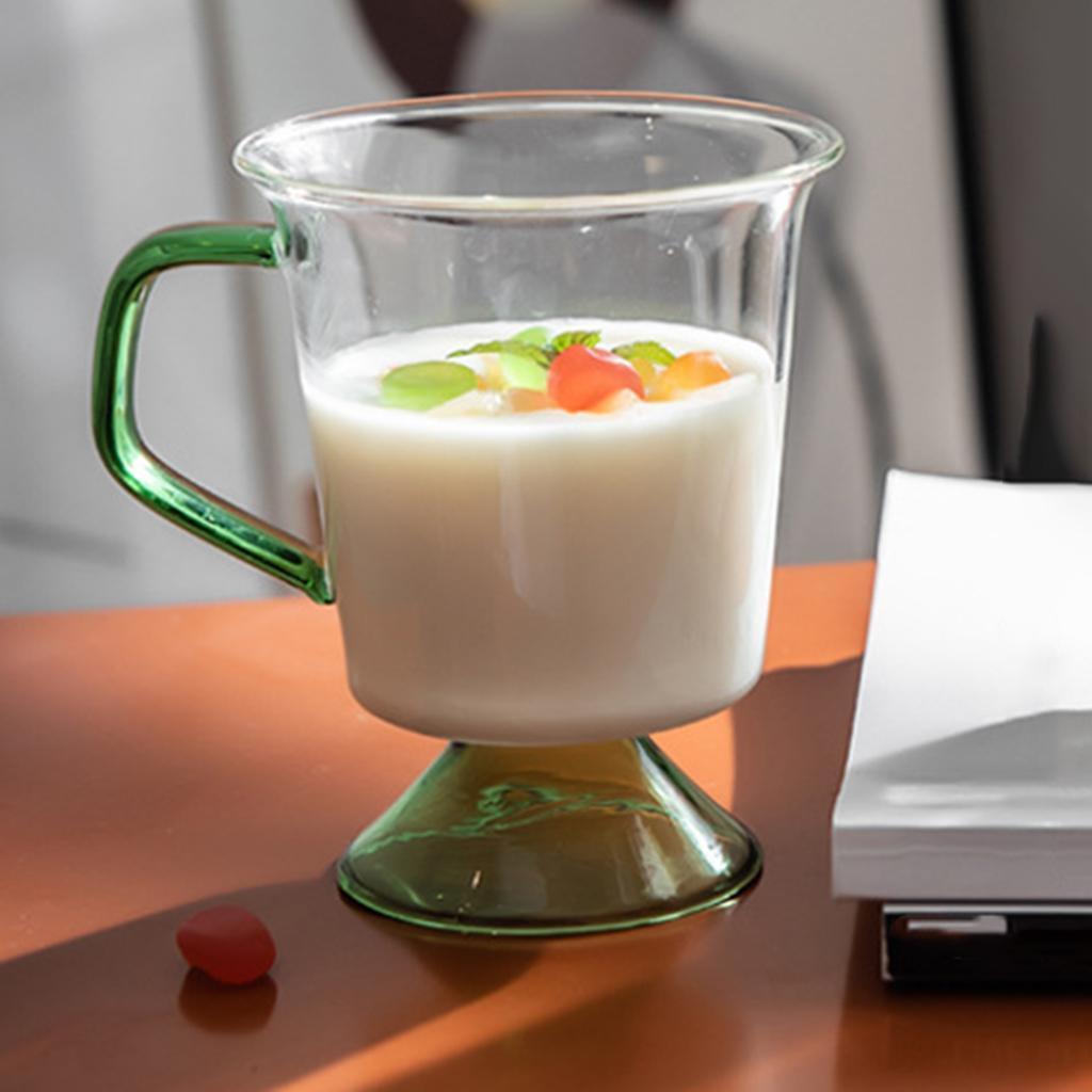 300ML Glass Mug Heat-Resistant Coffee Cup for Hot Office