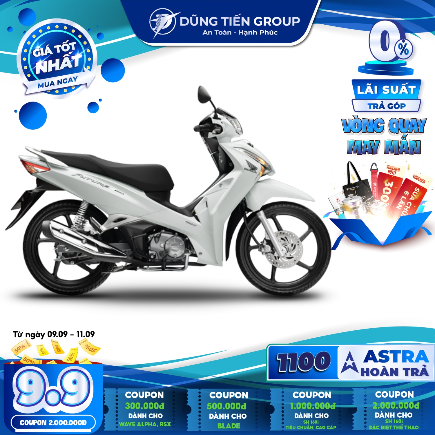 Xe Máy Honda Future 125 FI 2022 - Phiên Bản Cao Cấp - Phanh Đĩa - Vành Đúc