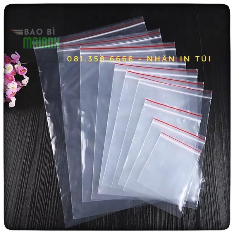 Túi Zip chỉ đỏ túi zip viền đỏ, Túi zip số dùng để đựng thuốc,đựng thực phẩm , phụ kiện