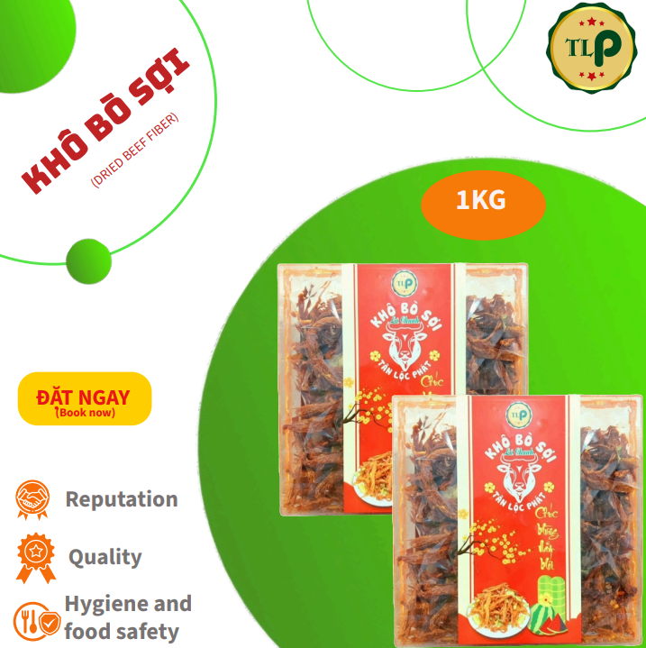 KHÔ BÒ SỢI TÂN LỘC PHÁT COMBO 1KG - MỖI HỘP 500G [ MẪU TẾT ]