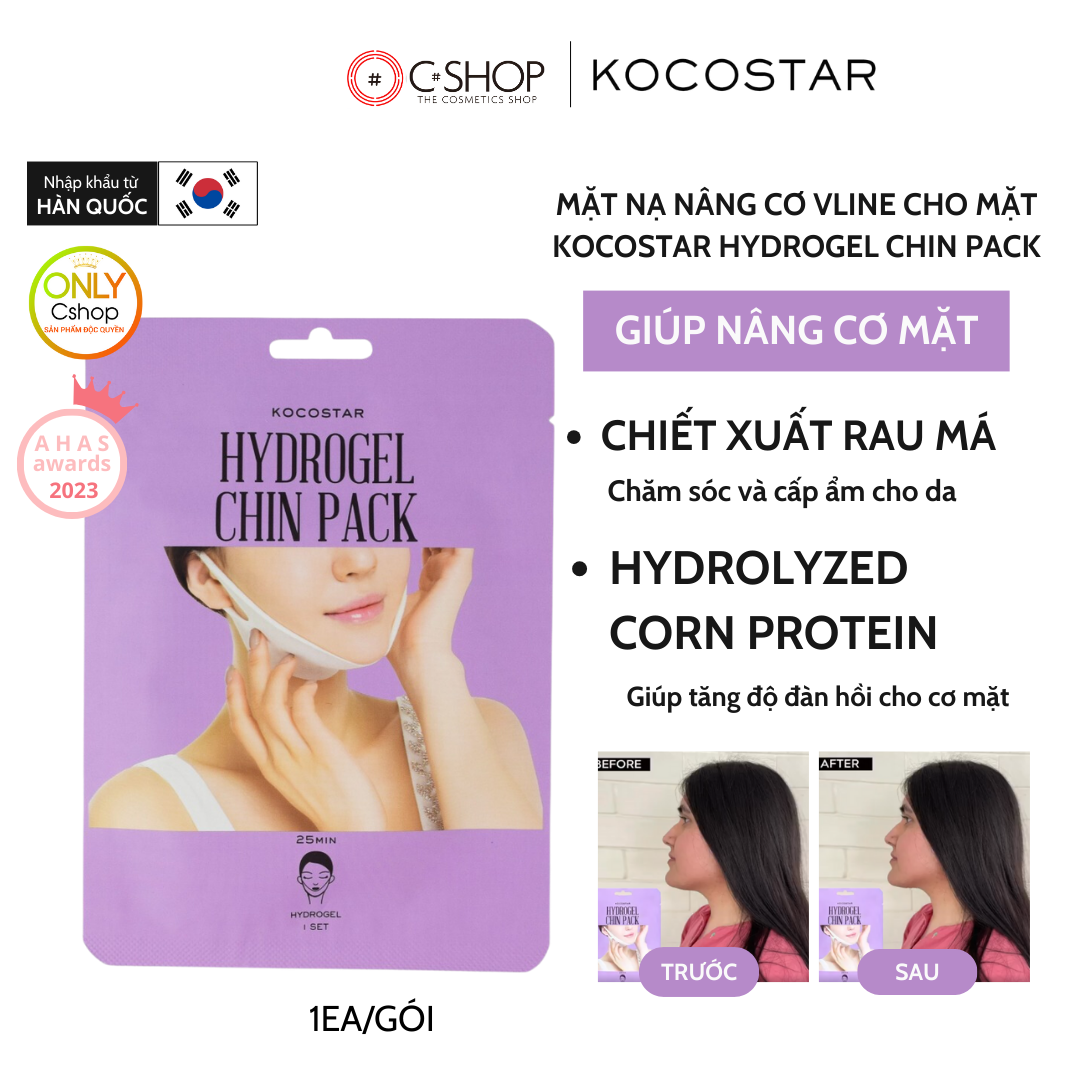 Mặt nạ nâng cơ Kocostar Hydrogel Chin Pack