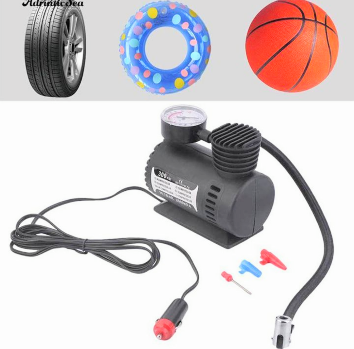 BỘ MÁY BƠM HƠI MINI BƠM XE BƠM BÓNG ĐA NĂNG NHỎ GỌN TIỆN DỤNG HÀNG LOẠI TỐT