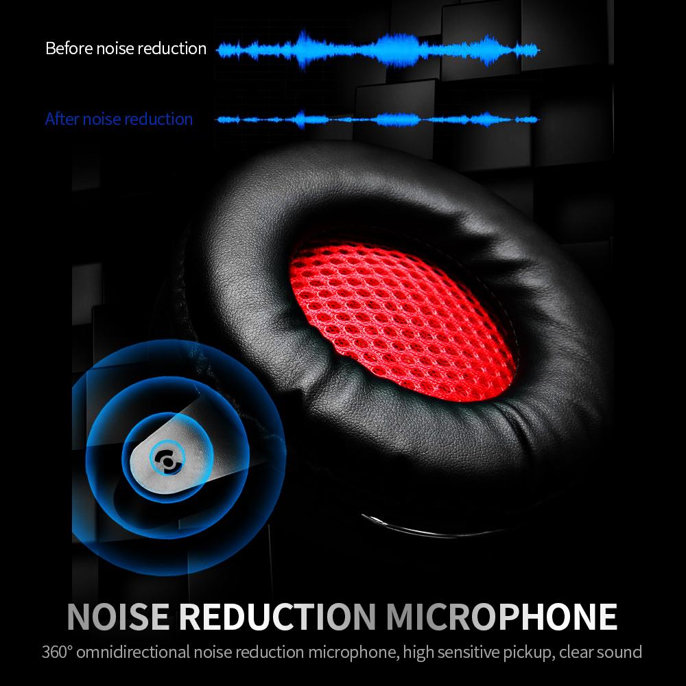 Tai nghe chơi game có dây A1 3.5mm USB có dây tuần hoàn bảy màu Micrô giảm tiếng ồn