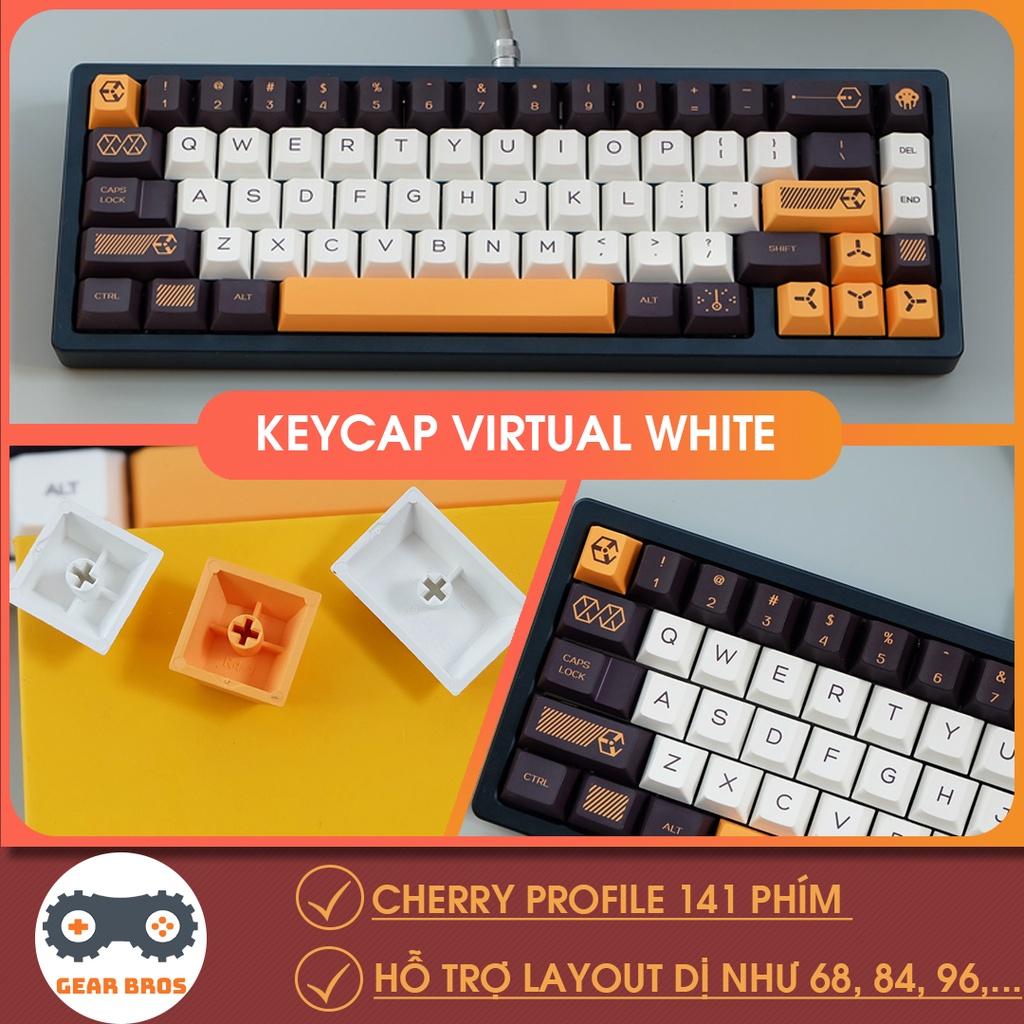 Keycap cho bàn phím Virtual War Cherry Profile Thick PBT 141 Phím | Gearbros