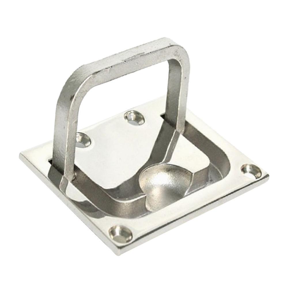 Marine 316 Stainless Steel 3" Flush Pull Locker Lift Handle