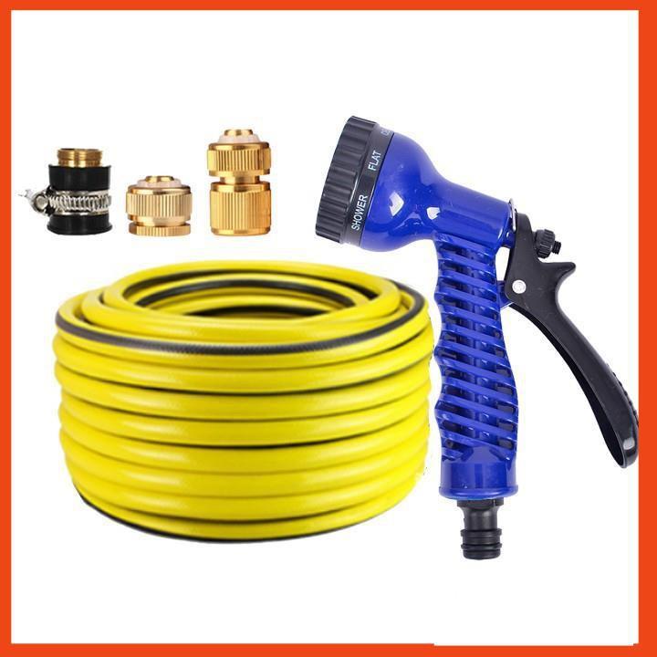 Bộ dây tăng áp 3 lần vòi xịt nước rửa xe, tưới cây loại 15m 206843