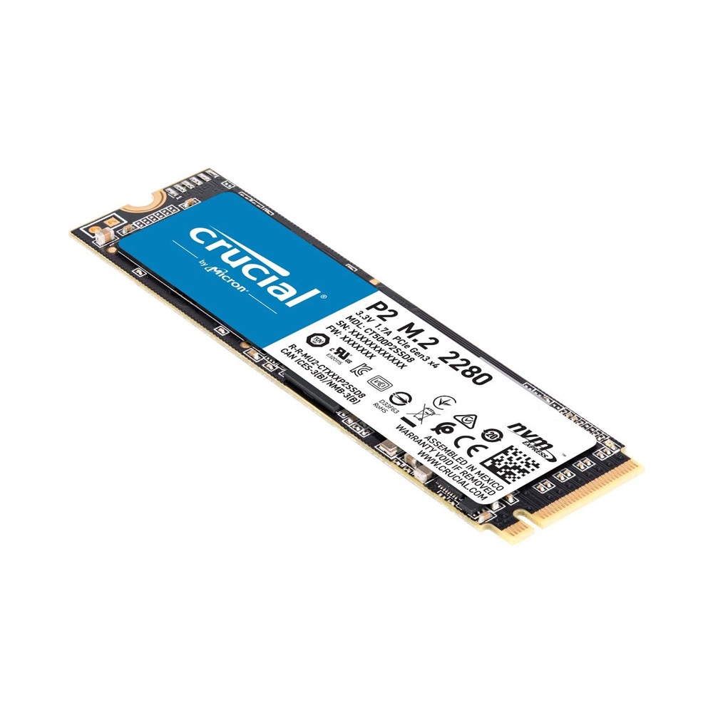 Ổ Cứng gắn trong SSD Crucial P2 M2 2280 3D NAND PCIe NVMe - Hàng Nhập Khẩu