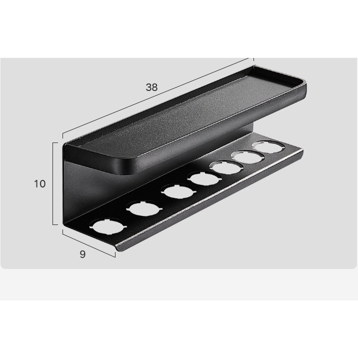 Kệ đỡ máy sấy tóc và phụ kiện cho Salon tóc nhôm sơn tĩnh điện Hyper Holder