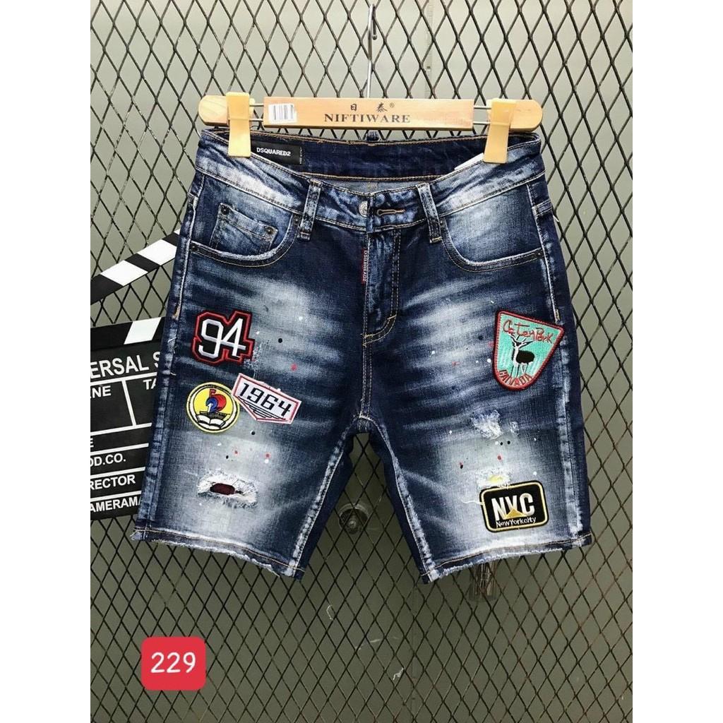 Quần short jean nam dsq cao cấp vải co dãn hàng siêu đẹp hottrend Phuongnamshop20 g2