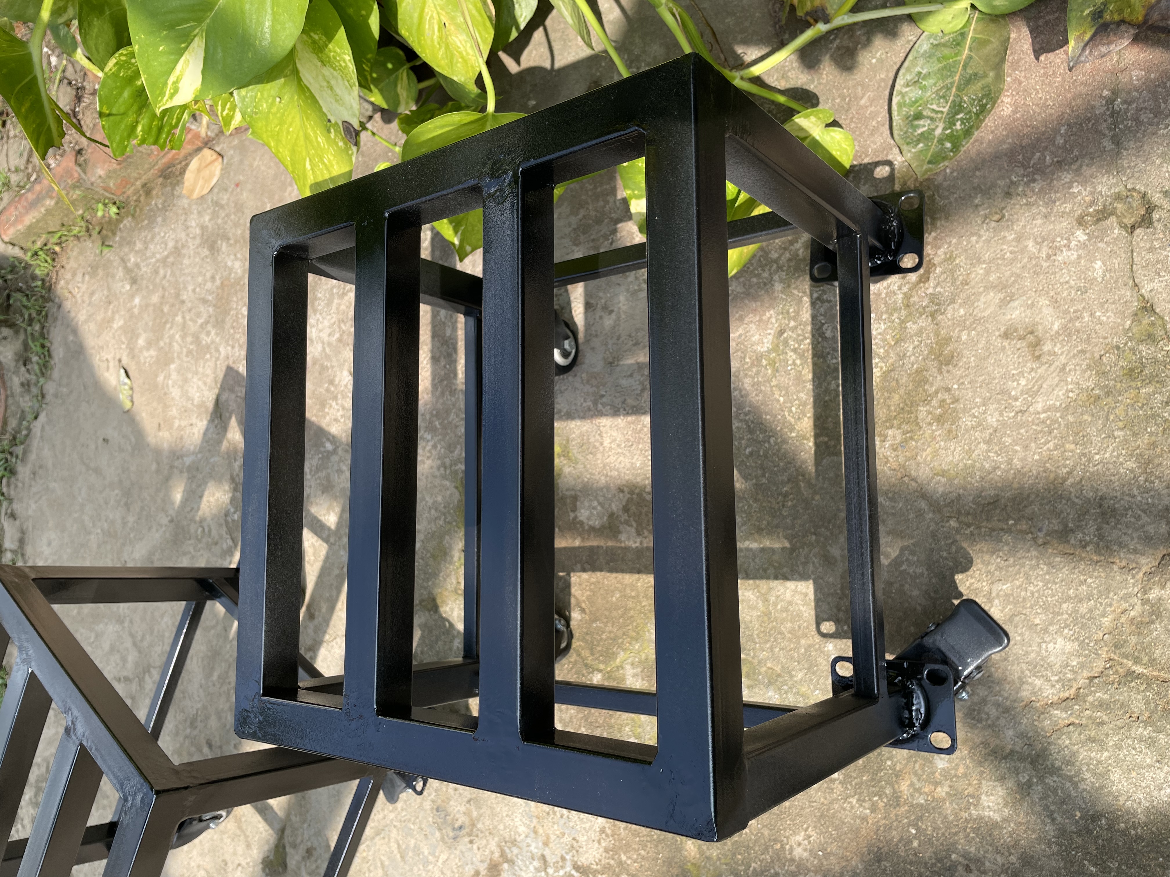 Đôn kê chậu kiểng bộ 4 bánh PVC chất lượng cao - Bệ đỡ chậu hoa kiểng tải tải trọng - Kệ sắt kê chậu nặng