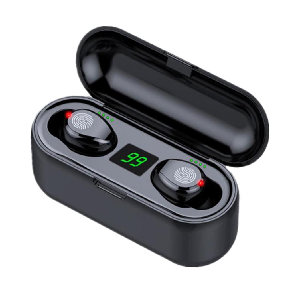 HBQ Q32 LED Bluetooth5.0 Earphone Bluetooth Headphone Sport Earbud black