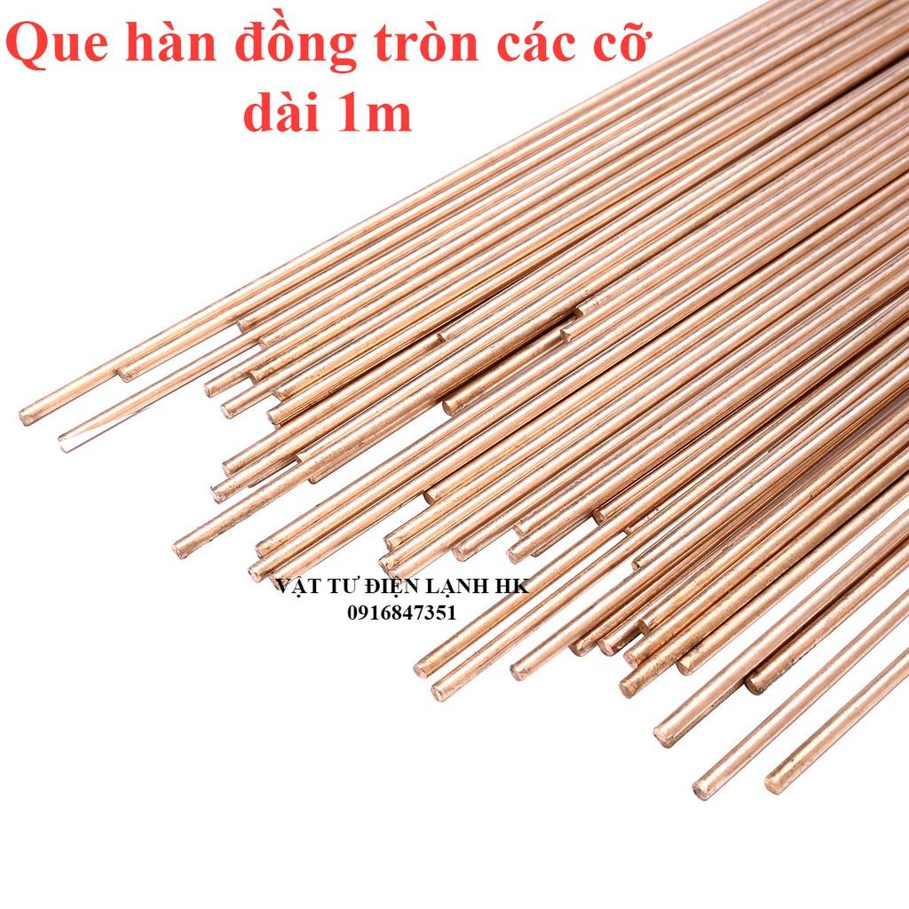 1Kg Que hàn đồng thau tròn dài 1m các size cỡ phi GERMANY HS221 - Hàn bù Tig - Bán theo Kg