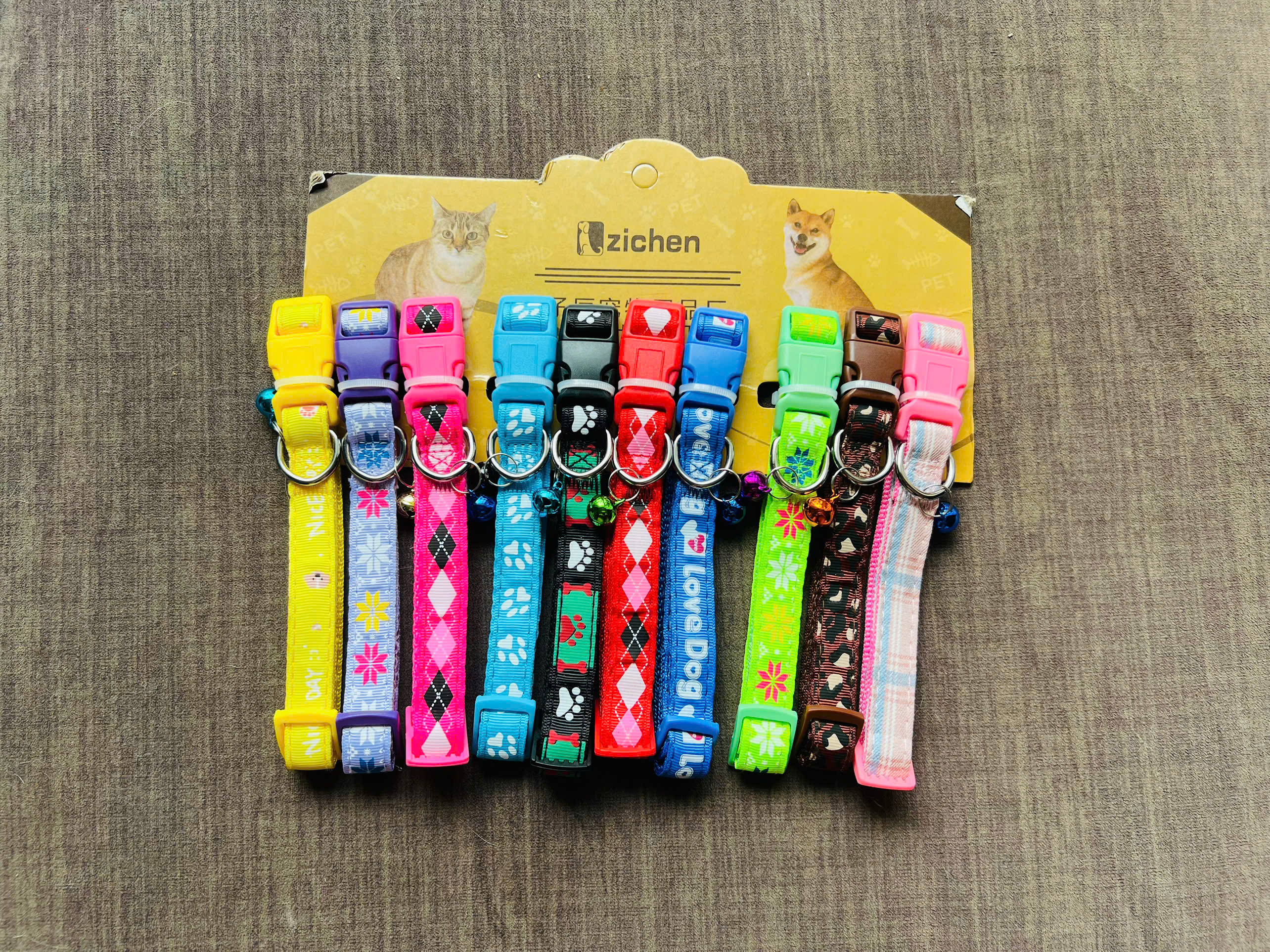 VÒNG CỔ SIÊU CUTE BẢNG LỚN 2.5CM SIZE 26-37CM CHO THÚ CƯNG CHÓ MÈO