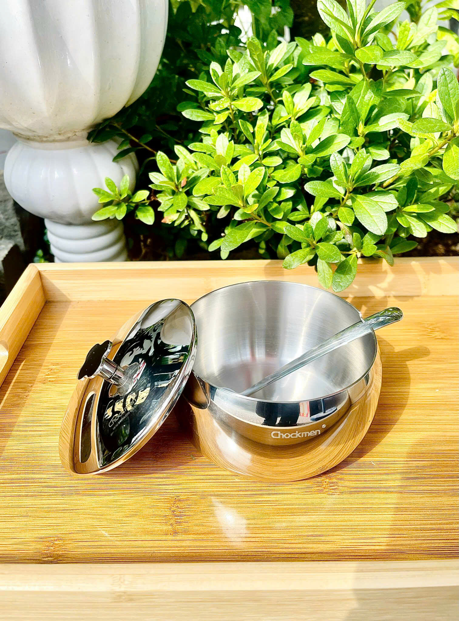 [Hàng chính hãng] Hũ đựng gia vị Chockmen gồm thìa [CKM169]