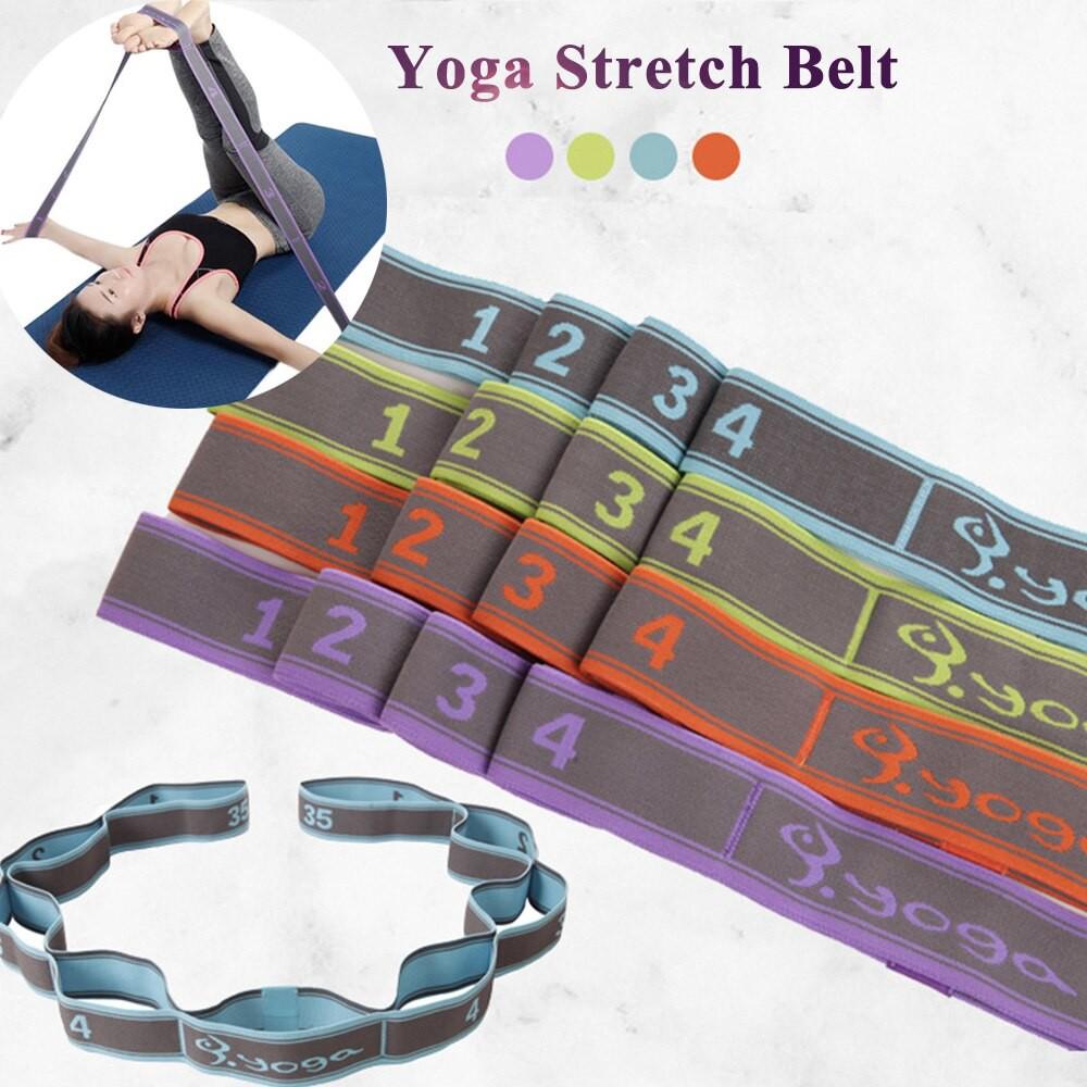 Dây tập YOGA Elecstic Band , Yoga Stretch Belt- Dây miniband hỗ trợ các bài tập thể dục tại nhà (Màu Ngẫu Nhiên )