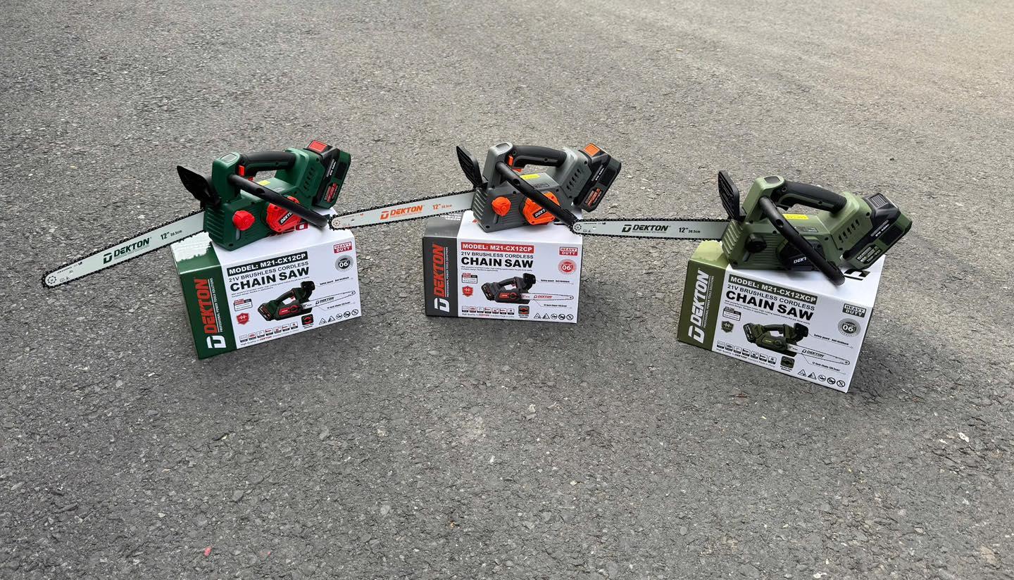 THÂN MÁY CƯA XÍCH PIN 12 INCH BRUSHLESS MÀU OLIVE TĂNG XÍCH NHANH M21-CX12XCP DEKTON - HÀNG CHÍNH HÃNG
