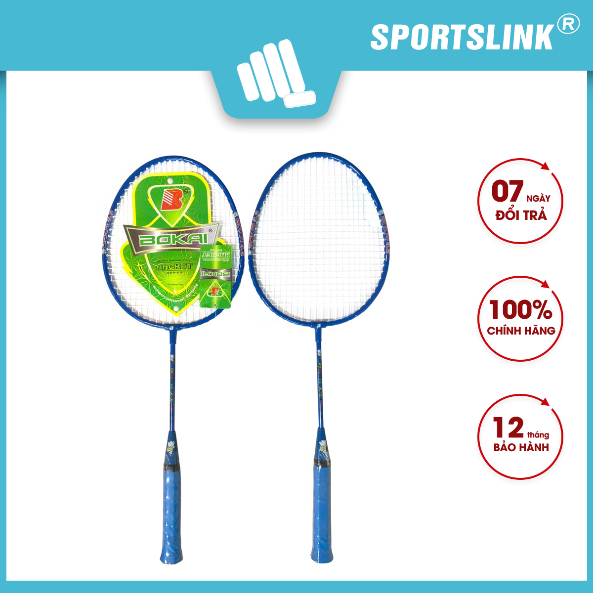 Cặp vợt cầu lông trẻ em SL6.2 khung hợp kim Fero Sportslink