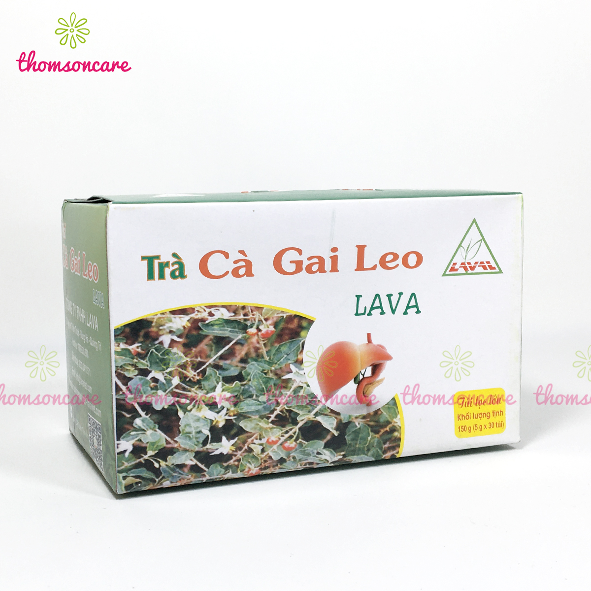 Trà cà gai leo Lava Hộp 30 gói túi lọc - Hỗ trợ giải độc, mát, bổ gan, giảm mệt mỏi
