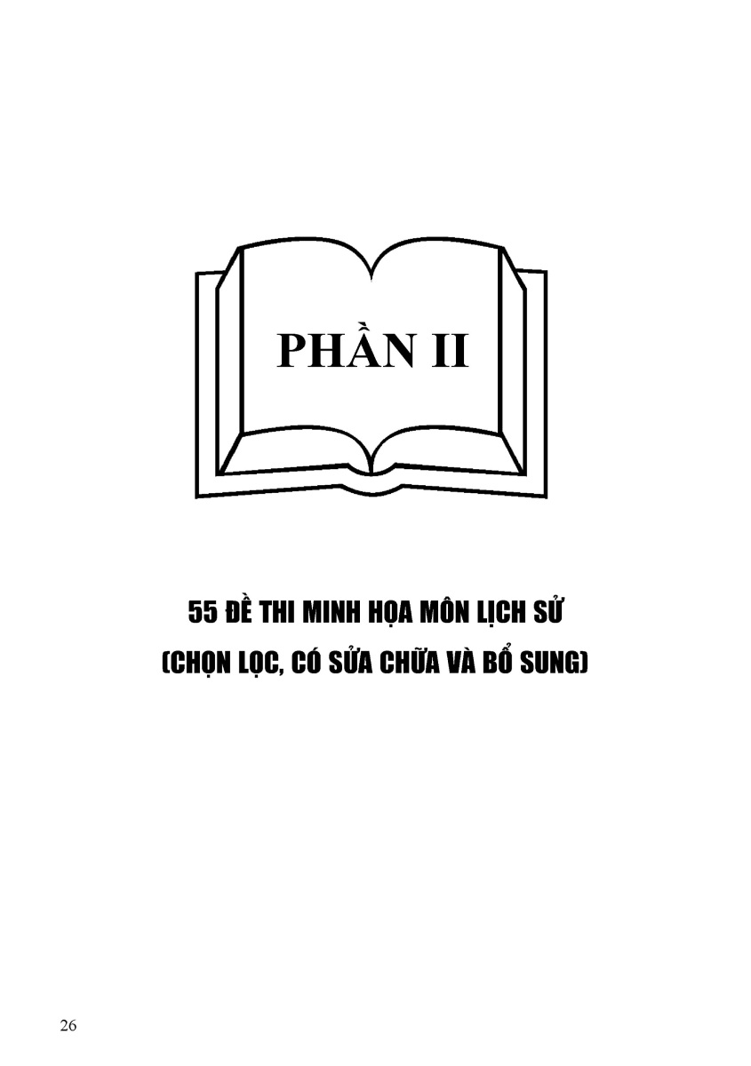 55 Đề Thi Minh Họa Môn Lịch Sử (Chọn Lọc) - MOON