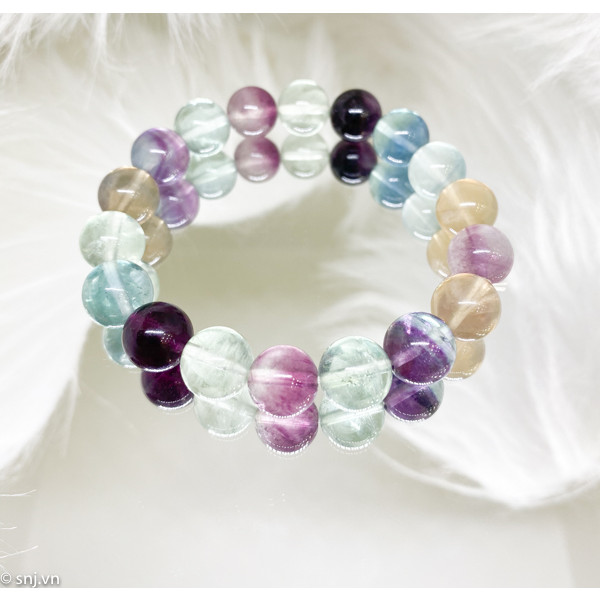Lắc đá Fluorite 10Ly