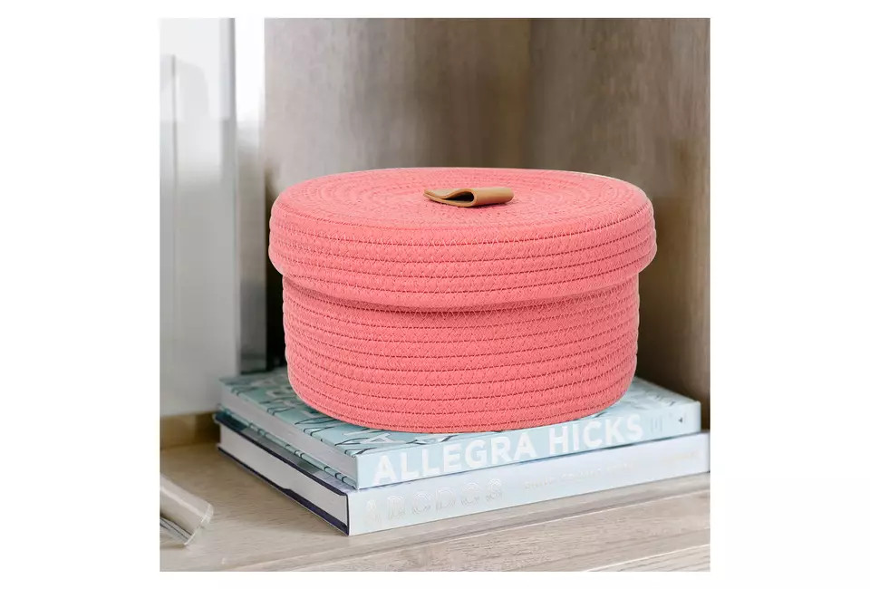 Giỏ Đan Cotton Homeart Kaia Có Nắp