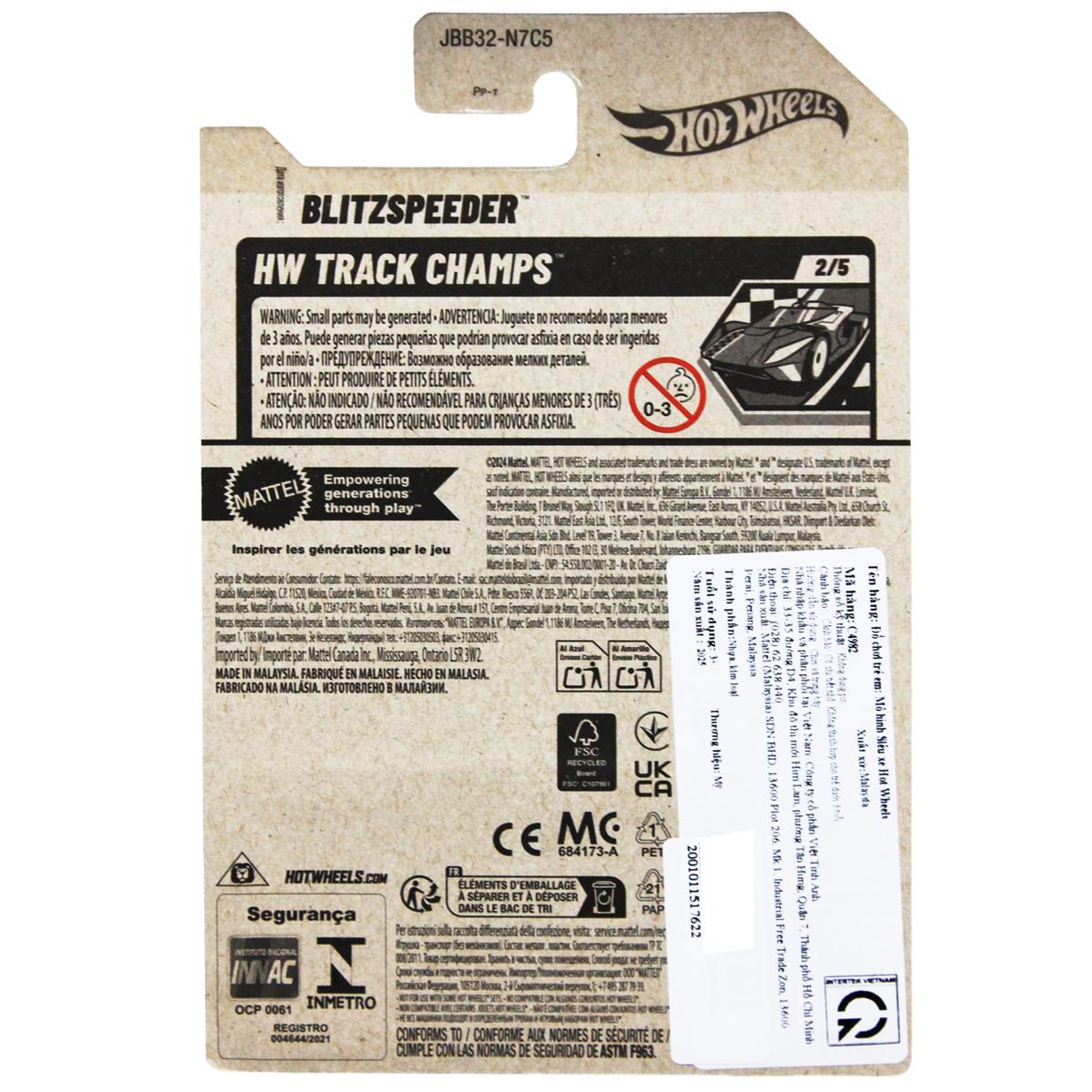 Siêu Xe Hot Wheels C4982 - 215/250 - Blitzspeeder