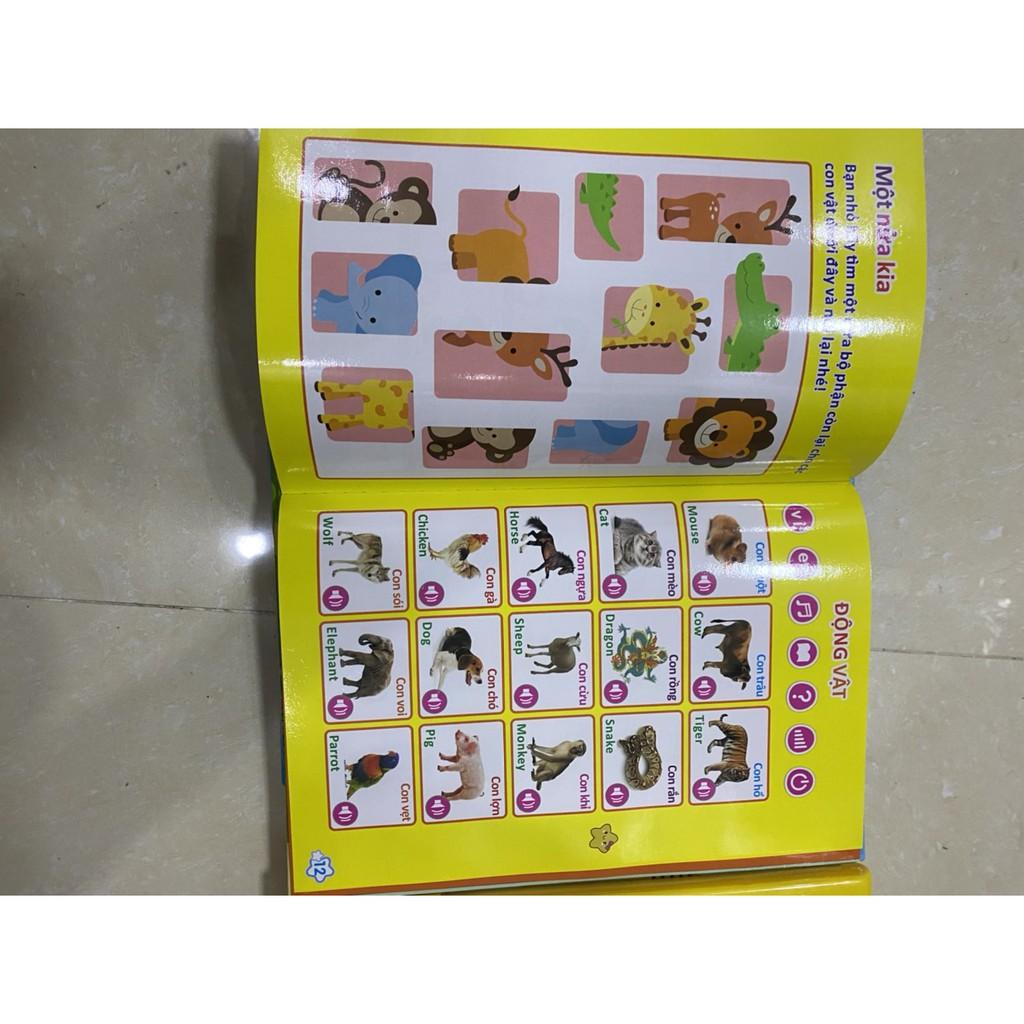 Sách Nói Điện Tử Song Ngữ Thông Minh - Giúp Bé Học Tốt Tiếng Anh, Có Tặng Kèm Pin