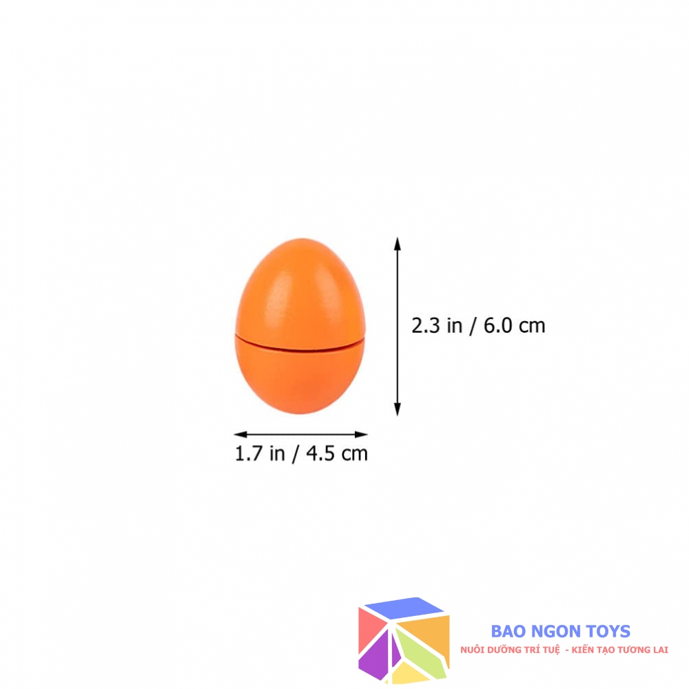 ĐỒ CHƠI TRỨNG GỖ GHÉP HÌNH GIÚP BÉ HỌC HÌNH DẠNG, MÀU SẮC, MATCHING EGG SET FOR KIDS DG160