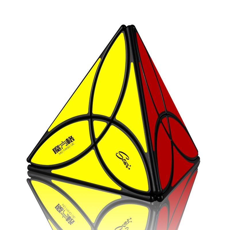 (3 LÁ PHONG) Rubik Biến Thể Tam Giác QiYi Clover Pyraminx Viền Đen Rubic Biến Thể Pyraminx